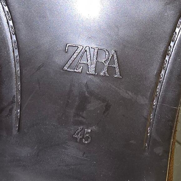 Zara Men's Tan‎ Suede Leather Chelsea Boots Size EU 45 US 11 NEW - Picture 7 of 9